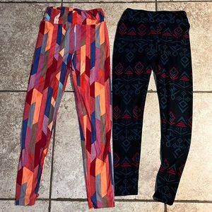 2 pair LulaRoe leggings